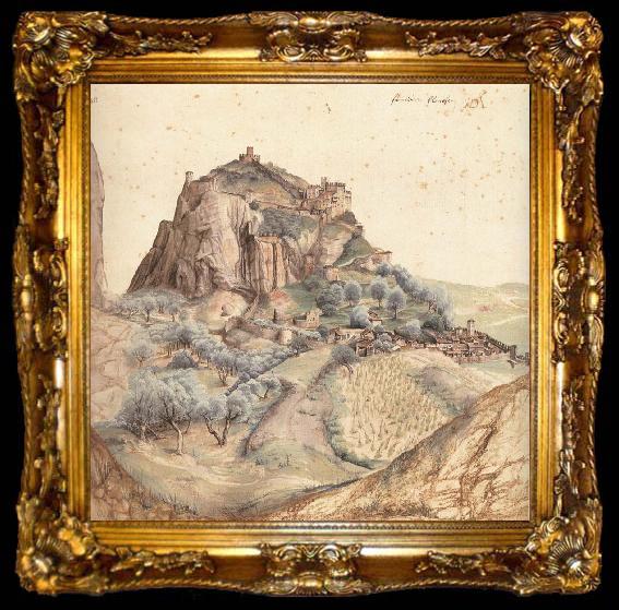 framed  Andrea Mantegna The Castle and Town of Arco, ta009-2